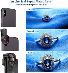 img 2 attached to 📸 TODI Phone Camera Lens: 4K HD 2 in 1 Wide Angle & Macro Lens for iPhone, Samsung, and Android Phones - No Distortion, 120° Viewing, Easy Clip-On