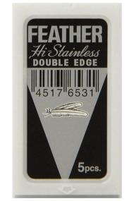 img 3 attached to 🪒 50-Count Feather Double Edge Safety Razor Blades
