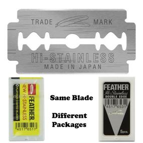 img 1 attached to 🪒 50-Count Feather Double Edge Safety Razor Blades