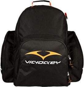 img 4 attached to 🎒 34-Inch Wheeled VIC Hockey Bag Equipment Backpack - Ideal for Youth Boys/Girls, in Classic Black