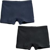 👖 girls' 2-pack boyshorts underwear bloomers for play and under dresses - made in usa by city threads logo
