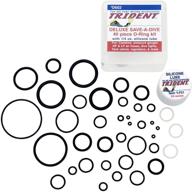 trident deluxe scuba diving o-ring kit: save-a-dive for tank valves, hoses, regulators, cameras, and more logo