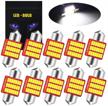 yeoro de3175 6428 led bulb super bright 21smd 3014 chips 31mm canbus festoon de3021 de3022 3175 led interior dome map trunk step courtesy lights replacement parts logo