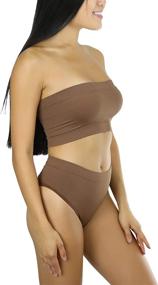 img 1 attached to ToBeInStyle Womens Classic Seamless Bandeau Women's Clothing