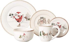 img 3 attached to 🎄 Deck the Table with American Atelier Christmas Piece Dinnerware