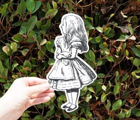 img 1 attached to 🔍 Alice in Wonderland Themed Vintage Cutouts by Red Fox Tail: Perfect Decorations for a Nostalgic Touch