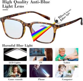 img 1 attached to 👓 FreezeFrames Blue Light Blocking Glasses for Eye Strain and Headache Relief - Transparent Lens for Better Sleep and Computer Viewing