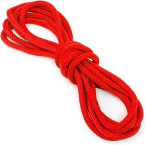 img 3 attached to ⚓️ Red Marine Rope Line - 15-Foot Double Braided Dockline, 3/8" Thick Nylon with 10" Loop - Ideal for Boat Mooring, Jet Ski & Watercraft Accessories, Tools, and Essentials