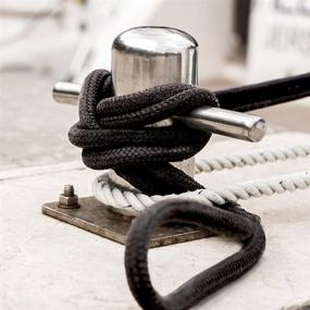 img 2 attached to ⚓️ Red Marine Rope Line - 15-Foot Double Braided Dockline, 3/8" Thick Nylon with 10" Loop - Ideal for Boat Mooring, Jet Ski & Watercraft Accessories, Tools, and Essentials