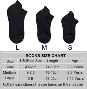 img 3 attached to Cozi Foot 10 Pairs Boys Ankle Socks: Half Cushion Athletic Girls Toddler Kids Low Cut Socks - Ultimate Comfort and Quality