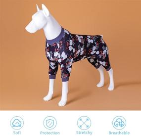 img 3 attached to 🐶 Lovinpet Upgrade Multifunctional Dog Clothes: Medium &amp; Large Sizes, Ideal for Winter Nights, Travel &amp; Everyday Use. Premium, Comfy, Stretchy &amp; Lightweight: Promotes Calmness and Comfort. Dogs Will Adore It!