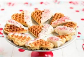 img 3 attached to 🧇 Amison Bakeware Silicone Waffle Mold: Flower Heart Shape Muffin Mould, Red - Ideal for Perfect Waffle Baking