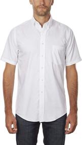 img 2 attached to Van Heusen Men's Short Sleeve Oxford Dress Shirt - Clothing