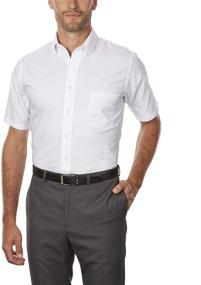 img 3 attached to Van Heusen Men's Short Sleeve Oxford Dress Shirt - Clothing