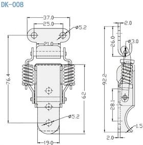 img 1 attached to SamIdea Plated Aviation Toolbox Toggle: Ultimate Tool for Aircraft Maintenance and Repairs