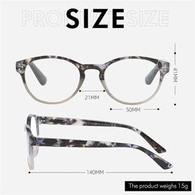 img 1 attached to 👓 Stylish ZENOTTIC Reading Glasses: Lightweight Spring Hinge Round Frames for Men and Women