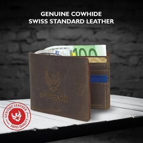 img 1 attached to 🦅 Swiss Eagle Men's Minimalist Leather Wallet: Stylish & Practical Accessories