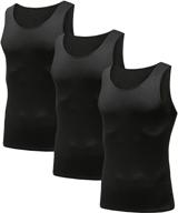 hibety men's sleeveless compression tank tops: stay cool and compressed in the gym! logo