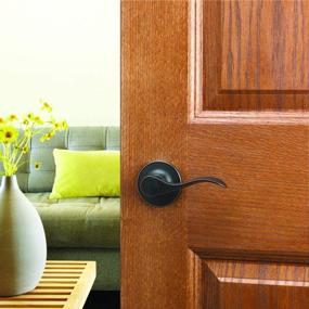 img 3 attached to Enhance Your Interior with the Design House 700526 Springdale 2-Way Adjustment Passage Door Lever in Elegant Oil Rubbed Bronze