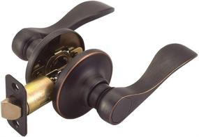 img 4 attached to Enhance Your Interior with the Design House 700526 Springdale 2-Way Adjustment Passage Door Lever in Elegant Oil Rubbed Bronze