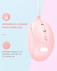 img 1 attached to 🖱️ seenda Bluetooth Mouse - Rechargeable Wireless Mouse Compatible with iPad iPhone Mac OS Android Windows - Pink