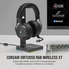 img 3 attached to 🎧 CORSAIR Virtuoso RGB Wireless XT Наушники высокой верности с Bluetooth и пространственным аудио - Совместимы с Mac, PC, PS5, PS4, Xbox Series X/S - Slate