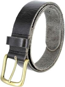 img 3 attached to 👔 Timeless Oil Tanned Genuine Leather Men's Casual Accessories for Exceptional Belts