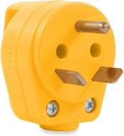 🔌 enhanced unplugging experience: camco heavy duty 30 amp mini powergrip handle male plug replacement (55283) logo