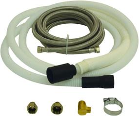 img 3 attached to White Eastman 69006 Stainless Steel Dishwasher and Drain Kit with Large Port, 10 Ft Length, Enhanced SEO