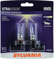 enhance visibility with sylvania 9005 xtravision halogen headlight bulbs (2-pack) logo