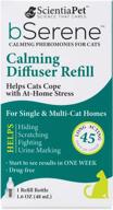 🐱 bserene pheromone calming solution for cats: 45-day diffuser refill for stress and anxiety reduction in single and multicat homes logo