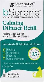 img 4 attached to 🐱 bSerene Pheromone Calming Solution for Cats: 45-Day Diffuser Refill for Stress and Anxiety Reduction in Single and Multicat Homes