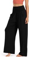 ododos wide leg palazzo lounge pants for women with pockets - lightweight, loose, comfy, leisure, casual pajama pants logo