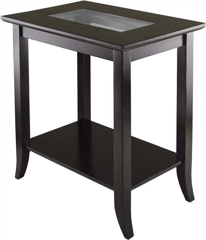 winsome genoa rectangular table glass 로고
