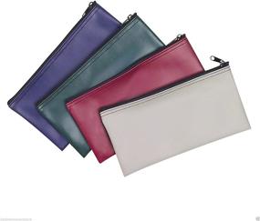 img 4 attached to Secure Your Cash: PM Company 4-Piece Set Bank Deposit & Utility Zipper Bags - 11x5.5 Inches (FREE RETURN)