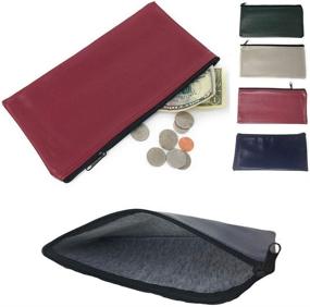 img 2 attached to Secure Your Cash: PM Company 4-Piece Set Bank Deposit & Utility Zipper Bags - 11x5.5 Inches (FREE RETURN)