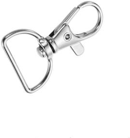 img 2 attached to 🔗 YAKA 50 Pack Premium Metal Lobster Claw Clasps with D Ring - 360° Swivel Trigger Snap Hooks for Superior Functionality and Durability
