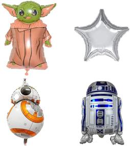 img 1 attached to 🎈 17-Piece Star Wars Balloon Set with Baby Yoda Theme - Ideal for The Child Birthday Party Decorations and Supplies