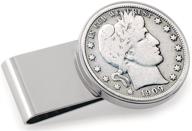 серебряный парикмахер из нержавеющей стали silvertone coin логотип
