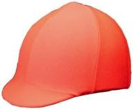 🧡 stay safe and stylish with the equestrian riding helmet cover in hunter orange logo