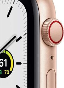 img 3 attached to Восстановленные Apple Watch SE в корпусе из золотистого алюминия с 📱 GPS + сотовой связью и розовым спортивным ремешком Pink Sand - 40 мм.