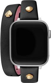 img 4 attached to 🍎 Ремешок для часов Kate Spade New York из замши с возможностью смены для Apple Watch: ремешки 38/40 мм для часов Apple Watch Series 1-6.