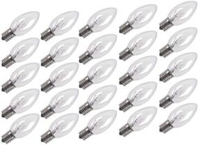 img 2 attached to Vickerman C9 Intermediate Clear Christmas Light Bulbs (25 pack) - V472131