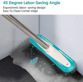 img 1 attached to 🧼 MEXERRIS Scrub Brush with Floor Scrubber Combo - Effective Cleaning Kit for Carpet, Bathroom, Shower, Tile, Kitchen