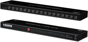 img 4 attached to 🔌 LONNKY Ультра HD 4K 60 Гц HDMI Splitter с монтажом в стойку, 16 портов (1 вход, 16 выходов), Полностью Ultra HD 1080P, 3D-совместимость с Xbox, PS4 PS3, Fire Stick, Blu Ray, Apple TV, HDTV.