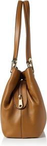 img 2 attached to 👜 Large Pebbled Leather Shoulder Bag by Michael Kors - Raven Model