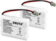 🔋 kruta bt-446 rechargeable battery pack for uniden cordless phones bt-446 bt446, bp-446 bp446, bt-1005 bt1005, tru9460, tru9465, tru9480, tcx-800 (2-pack) logo