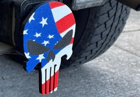 img 3 attached to Punisher Trailer Hitch Cover American