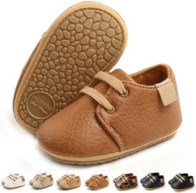 img 4 attached to LAFEGEN Sneaker Leather Moccasins Newborn Apparel & Accessories Baby Girls for Shoes