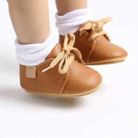 img 3 attached to LAFEGEN Sneaker Leather Moccasins Newborn Apparel & Accessories Baby Girls for Shoes